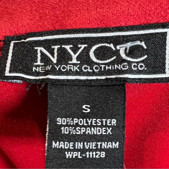 NYCC red faux suede blazer jacket size small NWT - Picture 7 of 7